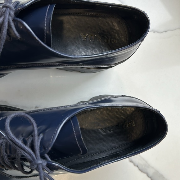 Prada leather lace up derby - Picture 4 of 8
